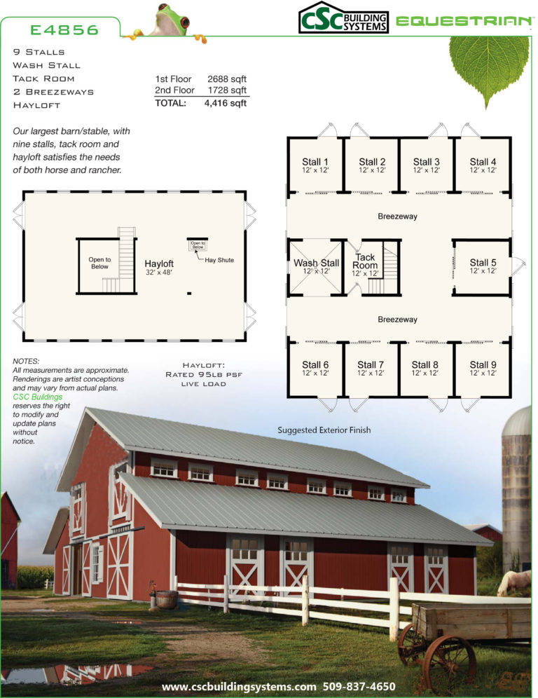 E4856 - 9 Stalls - CSC Building Systems